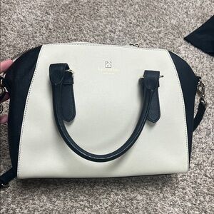 Kate Spade Cream and Black Satchel